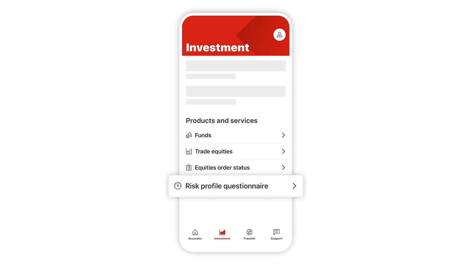 Log on online banking; image used for investment risk tolerance page.